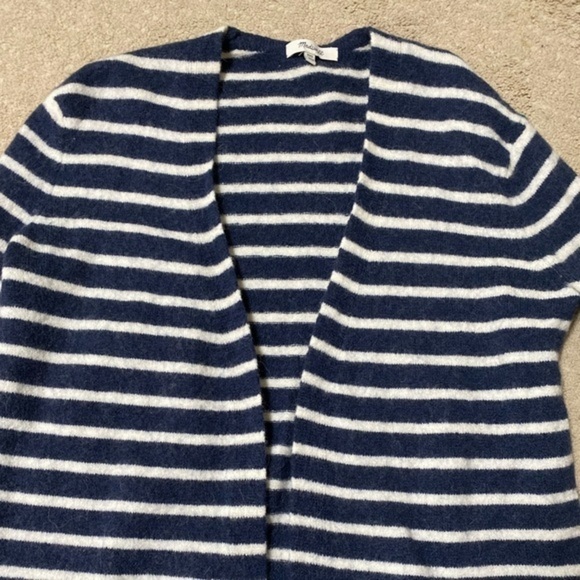 MADEWELL Cozy Walker Striped Cardigan - Picture 8 of 9